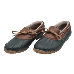 JBU by Jambu Gwen Shoes Womens Size 8.5 Green Duck Slip On Faux Fur JB18GWN09